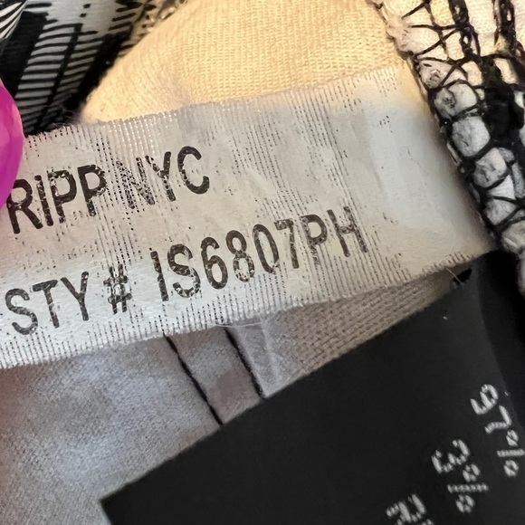 Tripp NYC Plaid Black White Pants - Picture 6 of 7
